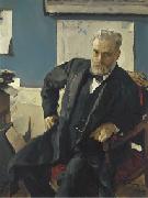 Valentin Serov Portrait d'Emanuel Nobel par Valentin Alexandrovich Serov oil painting reproduction